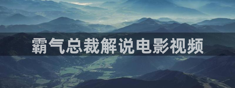 午夜男女免费看大片：霸气总裁解说电影视频
